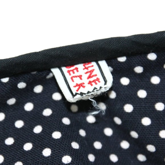 Vintage Dune Deck Polka Dot Back Button Scallop Babydoll Top 1960s Maternity M L - Picture 8 of 8